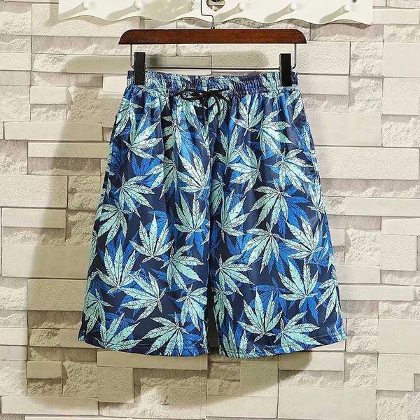 

men's clothing hawaiian beach pants fashion brand summer loose capris korean version trendy cool casual shorts for outwear, White;black