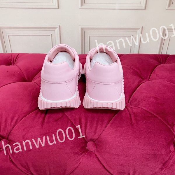 

luxury designer woman shoe leather lace up men fashion platform sneakers white black mens womens casual shoes