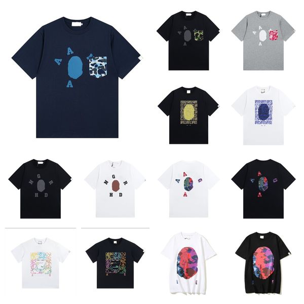 

in stock designer tshirts mens t shirt womens t-shirts tees shirts trends cotton sleeves s summer sports cord sleeve, White;black