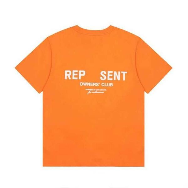 

2023 summer new mens women designers reprreesent t shirt loose popular in the uk fashion brands cotton shirt graphic printing tees clothes, White;black
