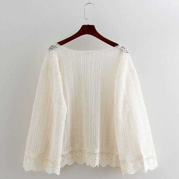 

knitted cardigan small jacket lace holiday sunscreen shirt short and thin air-conditioned shirt loose lace hollowed out shawl for womene, White;black