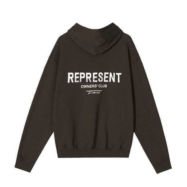 

hoodies represent american minimalist slogan printed high street terry loose hooded couple sweatshirt 2 its9 its9, Black