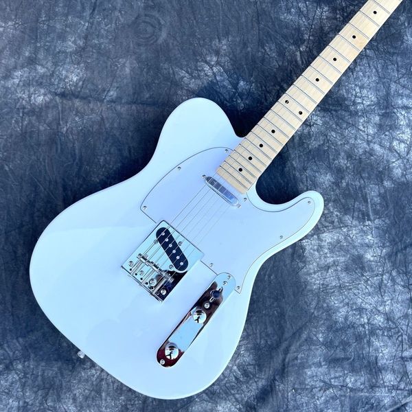 

sound quality assurance white electric guitar, basswood body, maple neck,