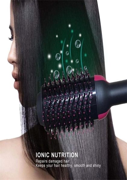 

hair dryers 2 in 1 air brush onestep and volumizer styler electric ion blow professional curler comb roller 2209165939923
