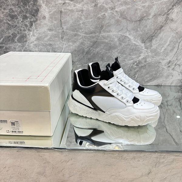 

2023 out of office sneaker designer casual shoe men women luxury lace-up high street leather breathable platform 0511, Black