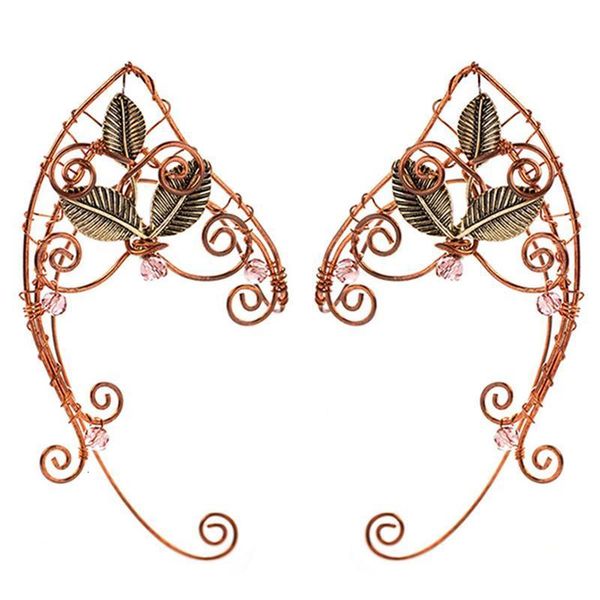 

ear cuff 1 pair of elegant alloy ear bone clips exquisite elf ear clips female earrings 230512, Silver