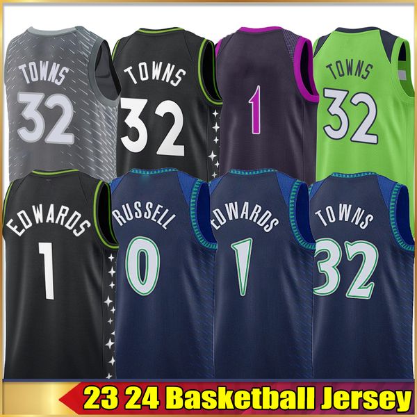 

men basketball jersey karl anthony rudy gobert kyle towns jersey jaden mcdaniels anderson edwards austin rivers reid mike jaylen nowell conl, Black;red