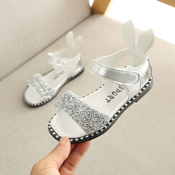 

sandals kids sandals princess girls roman shoes summer children beach baby girls open toe flat sandals fashion shiny leather 230515, Black;red