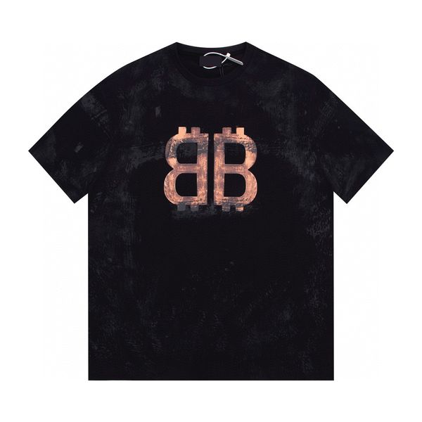 

men's plus tees & polos round neck embroidered and printed polar style summer wear with street pure cotton 1b, Black;brown