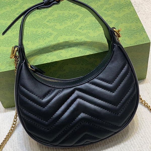 

designer luxury shoulder bag cleo hobo bags handbags classic women smooth leather underarm crossbody tote bags marmont half moon bags fashio