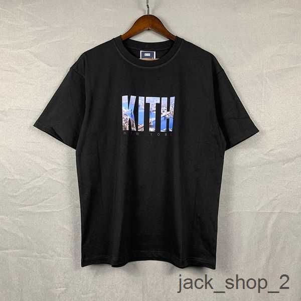 

embroidery kith t-shirt oversize men women york t shirt casual summer tees 220302 3 0bav, White;black