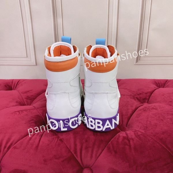 

2023new brand women designer leather lace-up sneakers fashion lady flat running letters shoes platform sneaker, Black