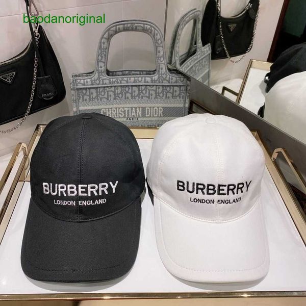 

burbrerys designer hat ball caps cotton embroidery korean new versatile baseball tongue cap couple's hat all season fashion, Blue;gray
