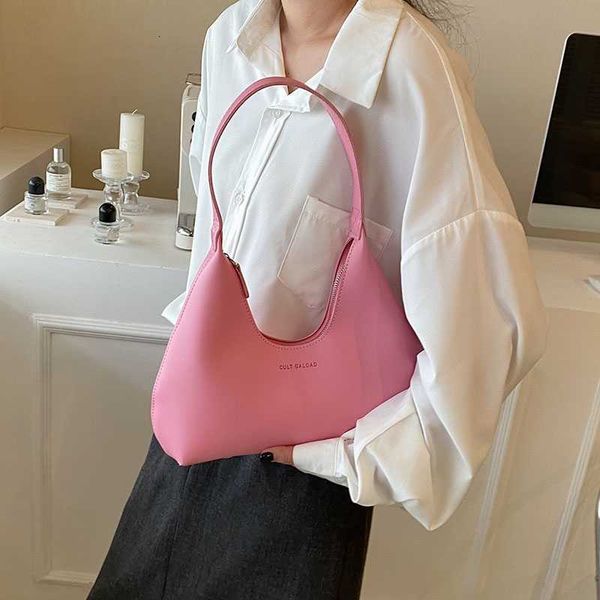 

bag 2023 fashion handbags and for women leftside spring purse leather shoulder designer trend underarm solid color green pink