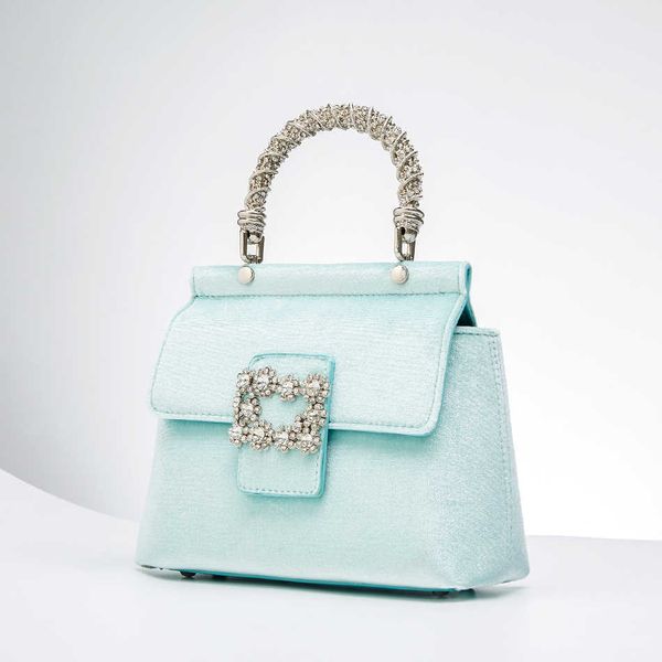 

totes metal handle velvet handbags for women designer chic rhinestone purses and handbags boutique crossbody bag 230509