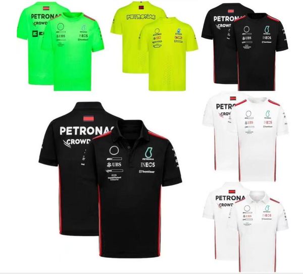 

f1 racing polo shirt summer team short sleeve t-shirt same style customization
