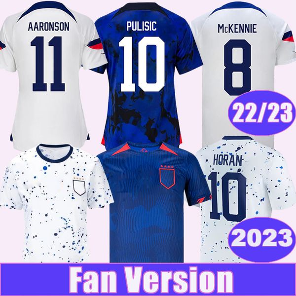 

2023 united pulisic morris mens soccer jerseys national team 22 23 america dest mckennie yedlin acosta aaronson states home away football sh, Black;yellow