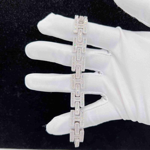 

fine jewelry bracelets bangles 925 sterling silver necklace vvs moissanite diamond cuban link chain