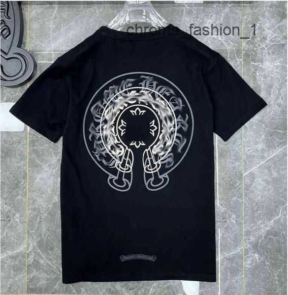 

2023mens classic t shirt heart fashion ch brand letter sanskrit cross pattern sweater t-shirts designers chromes pullover cotton tshirts 9, White;black