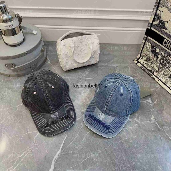 

balencaigas correct version new denim wash baseball cap fashionable ruffian handsome cap fashionable versatile men's and women's s, Blue;gray