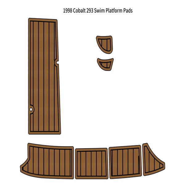 

1998 cobalt 293 swim platform step pad boat eva foam faux teak deck floor mat