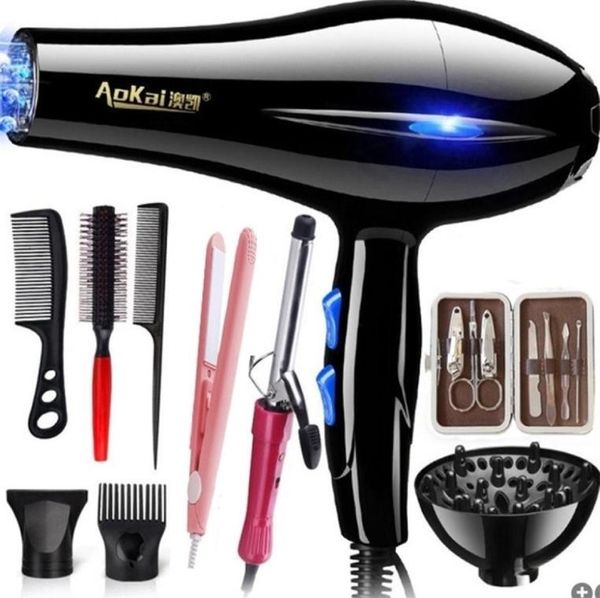 

220v household hair dryer high power 2200w electric hair dryer hair dryer household salon hairdressing blow cartridge eu plug 22075164828