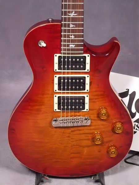 

new 24 frets nature color brown electric guitar prs private stock johnny hiland custom shop16