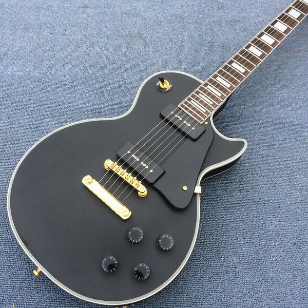 

new rosewood fingerboard 6 string matte black electric guitar fast shipping