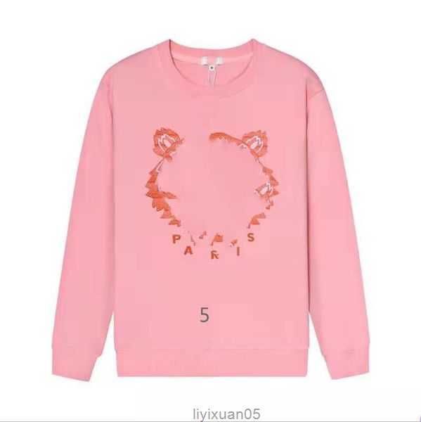 

fashion mens hoodies womens designer embroidery tiger head sweatshirt long sleeve o neck pullover hip hop jumper clothing hoodie asian size, Black