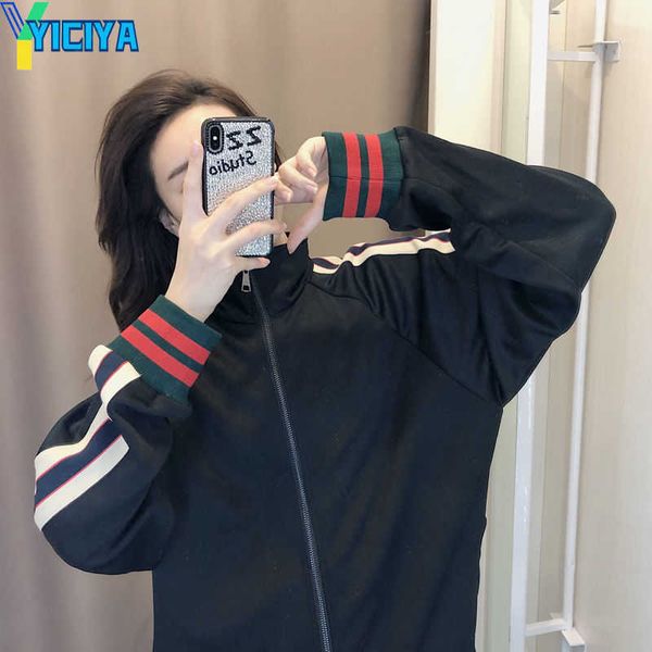 

yiciya new womens wear spring and summer loose slim and foreign style two piece leisure running suit, Gray