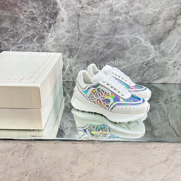 

2023new brand men designer fashion casual shoes leather lace-up sneaker fashion lady flat running trainers letters gym sneakers, Black