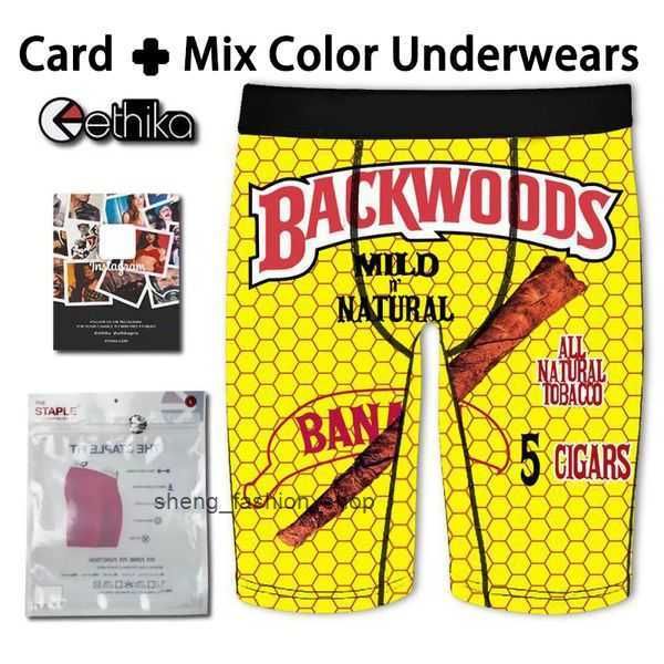 

mens designer underwear beach shorts boxer underpants printed soft boxers breathable swim trunks branded male with bag 2 f2i4, Black;white