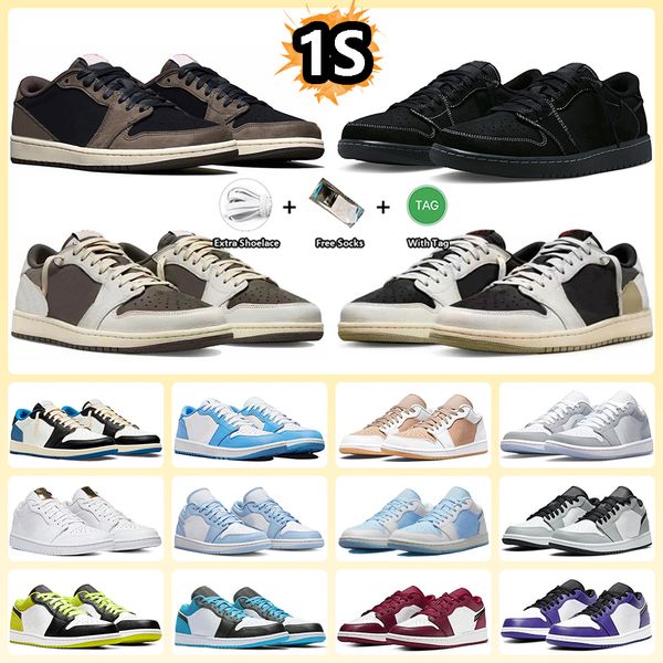 

mens womens 1 1s basketball shoes skyline dark mocha fragment black phantom ice blue wolf grey white tan unc light smoke cement island green