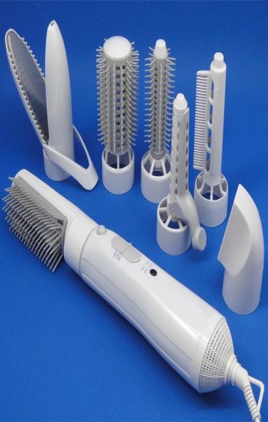 

curling irons professional hair dryer styling tools styling brush comb nozzle curler salon with 7 in 1 styling brush comb nozzle c9228595