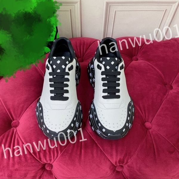 

2023 new designer woman shoe leather lace up men fashion platform sneakers white black mens womens casual shoes 39-45