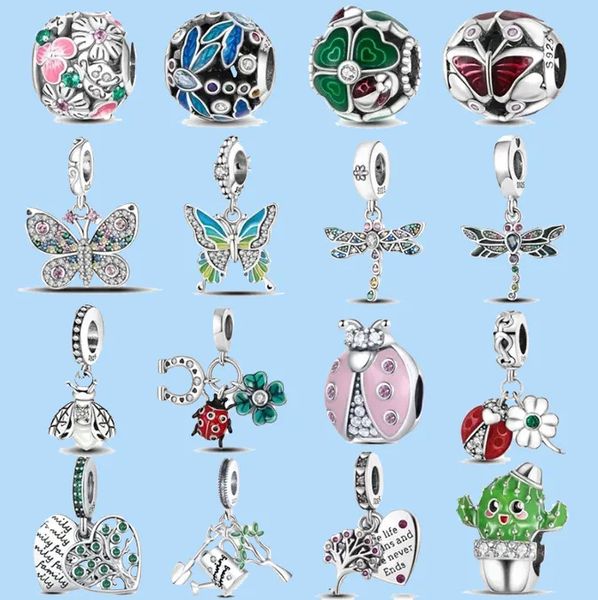 

925 charm beads accessories fit pandora charms jewelry dangle charm women beads jewelry gift wholesale accompanies camping two-in-one pendan, Black