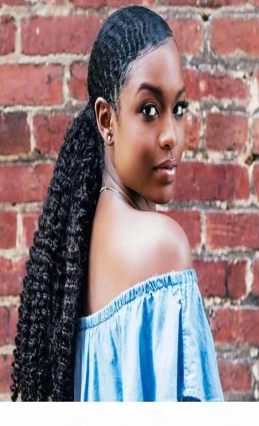 

real hair kinky curly black hair ponytail human extension for black women drawstring clip in african american curly pony tail hair2532234