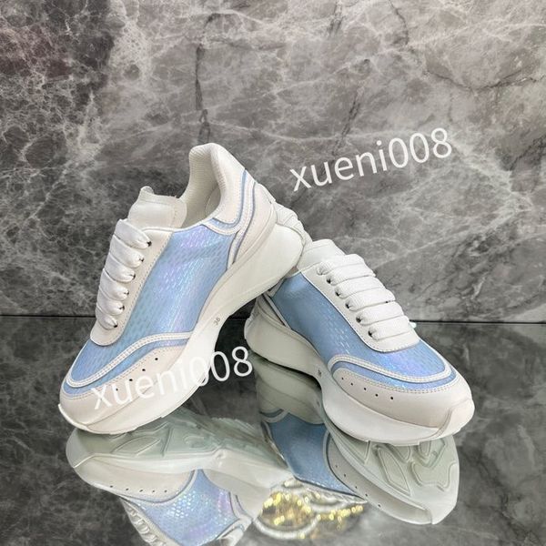 

new men casual shoes designer leather lace-up sneaker fashion running trainers letters woman shoes flat printed gym sneakers, Red;white