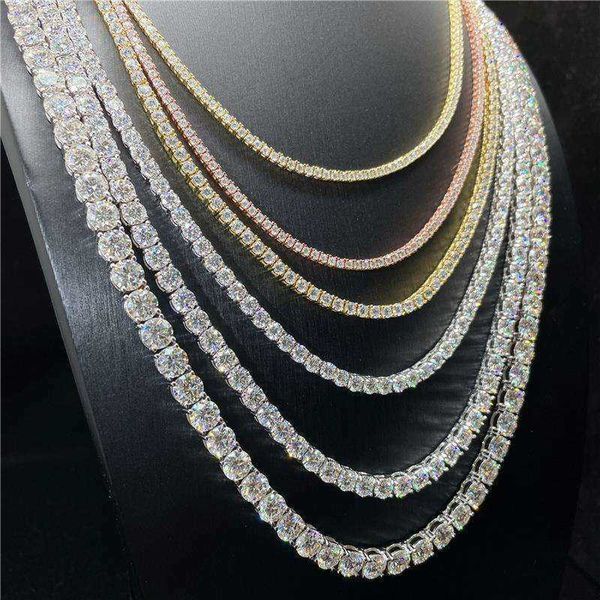 

custom 3mm bling diamond vvs moissanite jewelry set necklace bracelet tennis chain, Silver