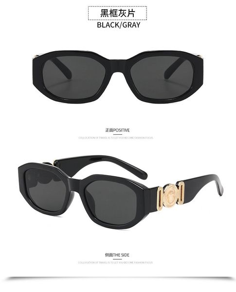 

sunglasses men and women diamond-shaped metal standardb uv400 11 colors to choose from leopard print, White;black