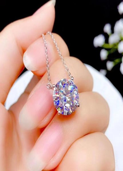 

pendant necklaces 5ct moissanite super styles ladies party play 925 sterling silver jewelry8009985