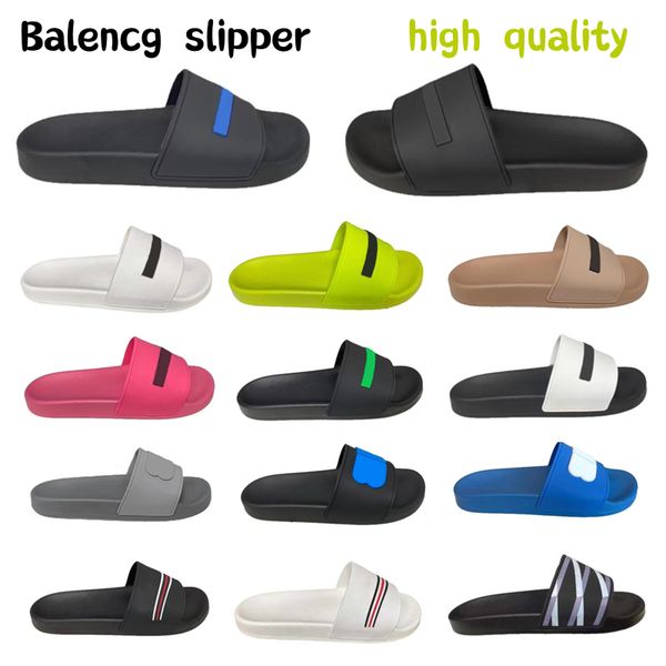 

2023 designer fashion beach slippers sliders classics paris slides sandals for men women beach flip flops shoes size 35-46, Black