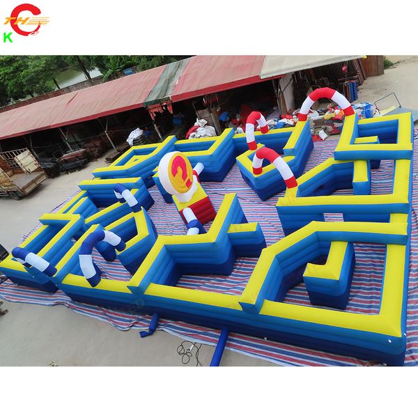 

outdoor activities 15x10m giant inflatable maze tag arena blow up labyrinth carnival challenge game for sale