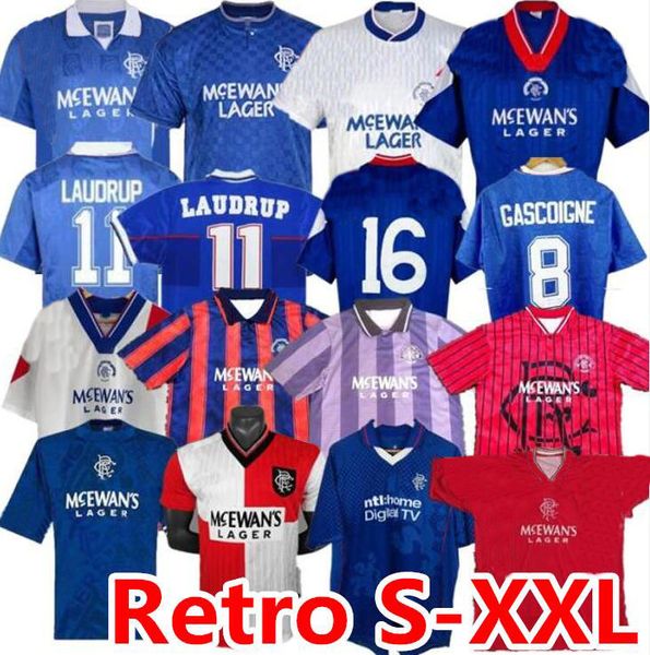 

87 90 92 93 94 95 1996 1997 laudrup retro soccer jerseys gascoigne albertz football shirts ferguson gattuso mccoist 96 97 99 01 uniforms, Black;yellow