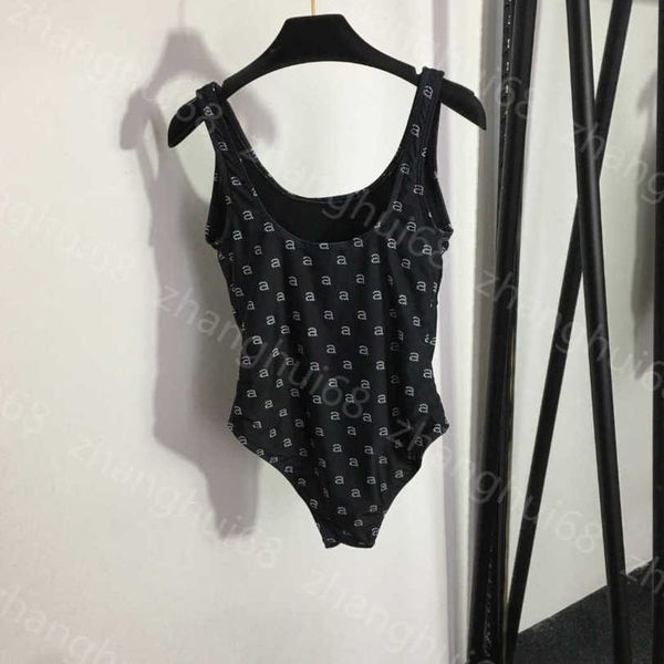 

23ss bikini swimwear womens swimwear womens bikini designer bathing suit a-letter print suspender one-piece swimsuit women clothes a1, White;black