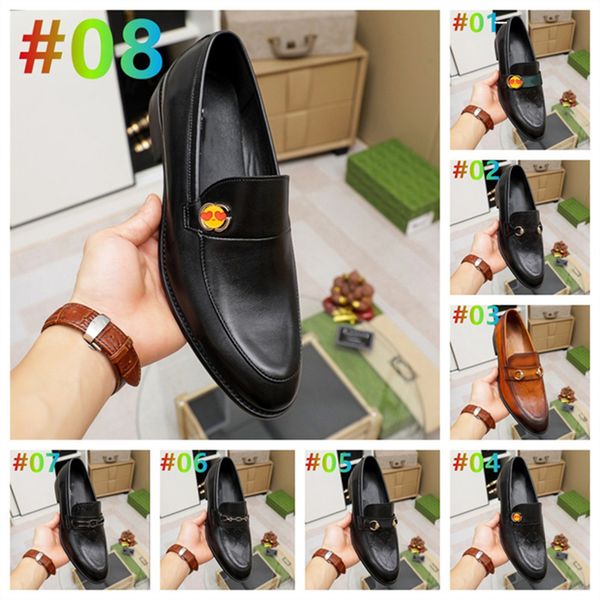 

italian dress shoes fashion designer spring summer mens luxury loafers weding casual black gold brand men's size 38-45