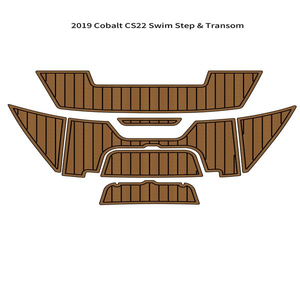 

2019 cobalt cs22 swim platform step pad boat eva foam faux teak deck floor mat