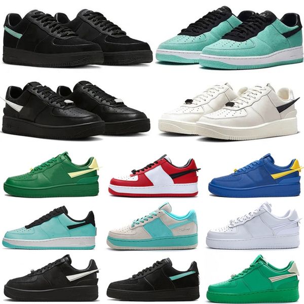 

designer one low mens running shoes platform sneaker skeleton paisley triple white pine green red black blue team royal printing brown orang