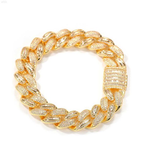 

hip hop jewelry chain choker bracelets moissanite silver plated cuban link chains