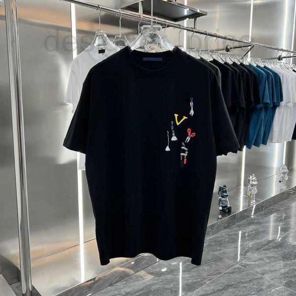 

men's t-shirts designer summer mens t shirt casual man womens tees with letters print short sleeves sell luxury men hip hop clothes 0zb, White;black